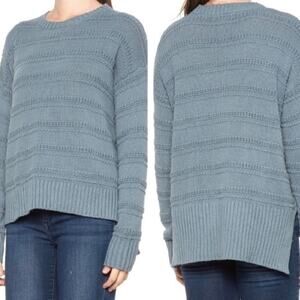 Cupcake And‎ Cashmere Chunky Cable Knit High Low Sweater Oversized Size Small